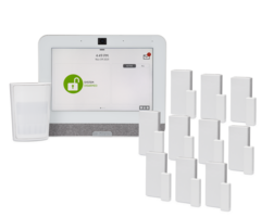 Qolsys IQ Panel 4 319.5MHz in White AT&T LTE 10-1 Kit - Alarm