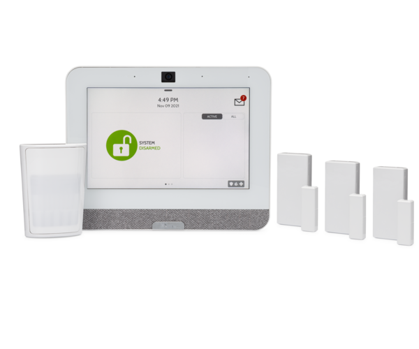 Qolsys IQ Panel 4 345 MHz in White Verizon LTE 3-1 PowerG Kit