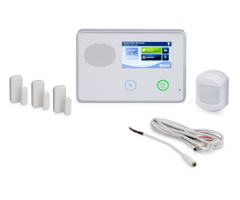 2GIG GC2 3-1 Kit - Wireless Security System, 3 Door/Window Sensors, Motion, and 8" Cable