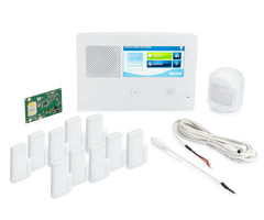 2GIG GC2e AT&T LTE 10-1 Kit - Wireless Encrypted Alarm System, 10 Door/Window Sensors, Motion, 1 8-ft Cable