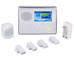 2GIG GCKIT410 - Wireless Security System with 4 Door/Window Sensors and 1 Motion Detector