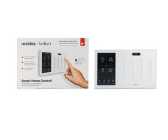 Brilliant BHA120US-WH4 - Smart Home Voice Control Hub, 4-Switch Panel