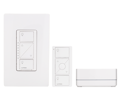 Lutron Caseta P-BDG-PKG1W - Unboxed Single In-Wall Dimmer Starter Kit w/ Smart Bridge