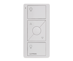 Lutron Caseta PJ2-3BRL-WH-L01R - 3-Button Wireless Pico Remote with Raise/Lower for Lighting Control