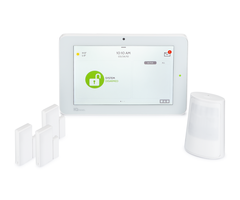 Qolsys IQ Panel 2 Plus 319.5 MHz AT&T-LTE 3-1 PowerG Kit - Wireless Alarm System, 3 PowerG Door/Window Sensors, 1 PowerG Motion