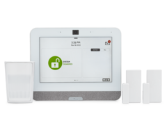 Qolsys IQ Panel 4 in White AT&T LTE 2-1 Kit - PowerG Only Alarm System Kit w/ 2 Door/Window Sensors & 1 Motion