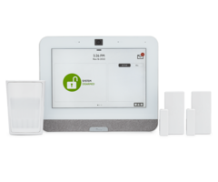 Qolsys IQ Panel 4 in White AT&T LTE 2-1 Kit - PowerG Only Alarm System Kit w/ 2 Door/Window Sensors & 1 Motion 