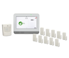 Qolsys IQ4 Hub 319.5 MHz Verizon LTE 10-1 Kit - 10 Qolsys IQ DW Mini-S Door/Window Sensors, 1 Qolsys IQ Motion-S