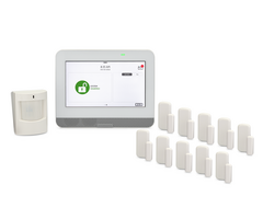 Qolsys IQ4 Hub 319.5 MHz Verizon LTE 10-1 Kit - 10 VERSA-GE Door/Window Sensors, 1 Qolsys S-Line Motion