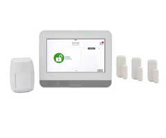 Qolsys IQ4 Hub 345 MHz AT&T LTE 3-1 Kit - 3 Versa-2GIG Door/Window Sensors, 1 5800PIR-RES Motion