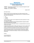 MyWebTech Technical Notification #135 - Discontinued Tux/TUXWIFI Family of Touchscreen Keypads No Longer Support Weather Feature - Dated 8/14/25