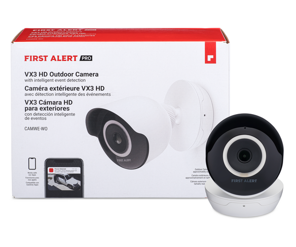 カメカメ First Alert CAMWE-WO - VX3 HD Outdoor Camera by Resideo - Alarm Grid