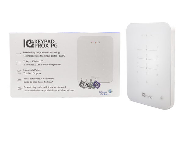 Qolsys IQ Keypad Prox-PG - Proximity PowerG IQ Keypad w/Tags