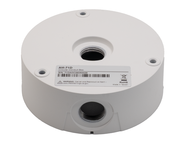 VIVOTEK AM-71D - Small Aluminum Alloy Conduit Box Mount - Alarm Grid