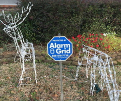 Alarm grid security yard signs christmas signs