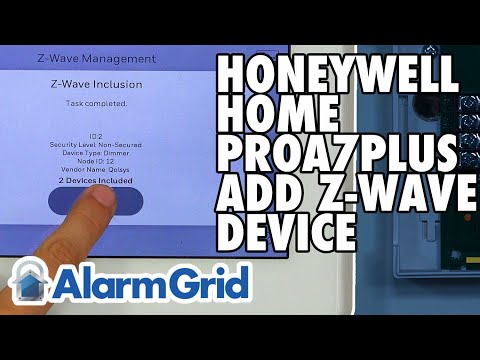 How Do I Add a Z-Wave Device to a Honeywell Home PROA7PLUS