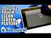 2GIG GC Touch: Clean Screen Feature